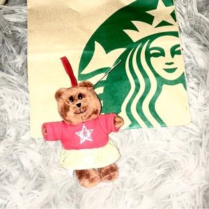 Starbucks bearista ornament limited edition plush